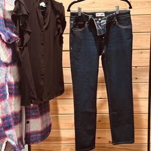 Angel mid rise skinny ankle jeans with 29 waist and 27 inseam